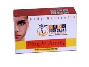 Sukh Sagar Dawakhana Pimple Away Herbal Soap for skin care.
